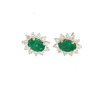 Orecchini Soranzo Gioielli Donna Pietre Colorate in Oro bianco Smeraldo 0.86 Ct BCO10367056 - BCO10367056